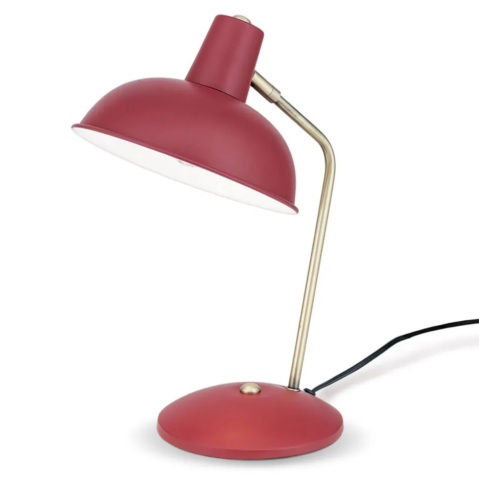 I vintagelook - Fedra bordlampe, rød
