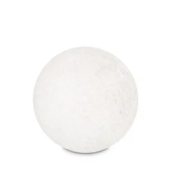 Ideal Lux Doris lampe med jordspyd, hvid, plast, Ø 78 cm