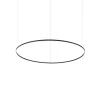 Ideal Lux LED-hængelampe Oracle Slim sort 3.000K Ø 150 cm