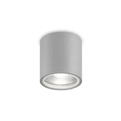Ideal Lux loftlampe Gun, grå, aluminium, IP44, GU10