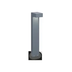 Ideal Lux Sirio vejlampe, antracit, aluminium, højde 60 cm