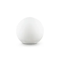 Ideal Lux Sole lampe med jordspyd, hvid, plast, Ø 30 cm