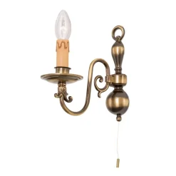 Imke væglampe, 1 lyskilde, mørkpatineret messing