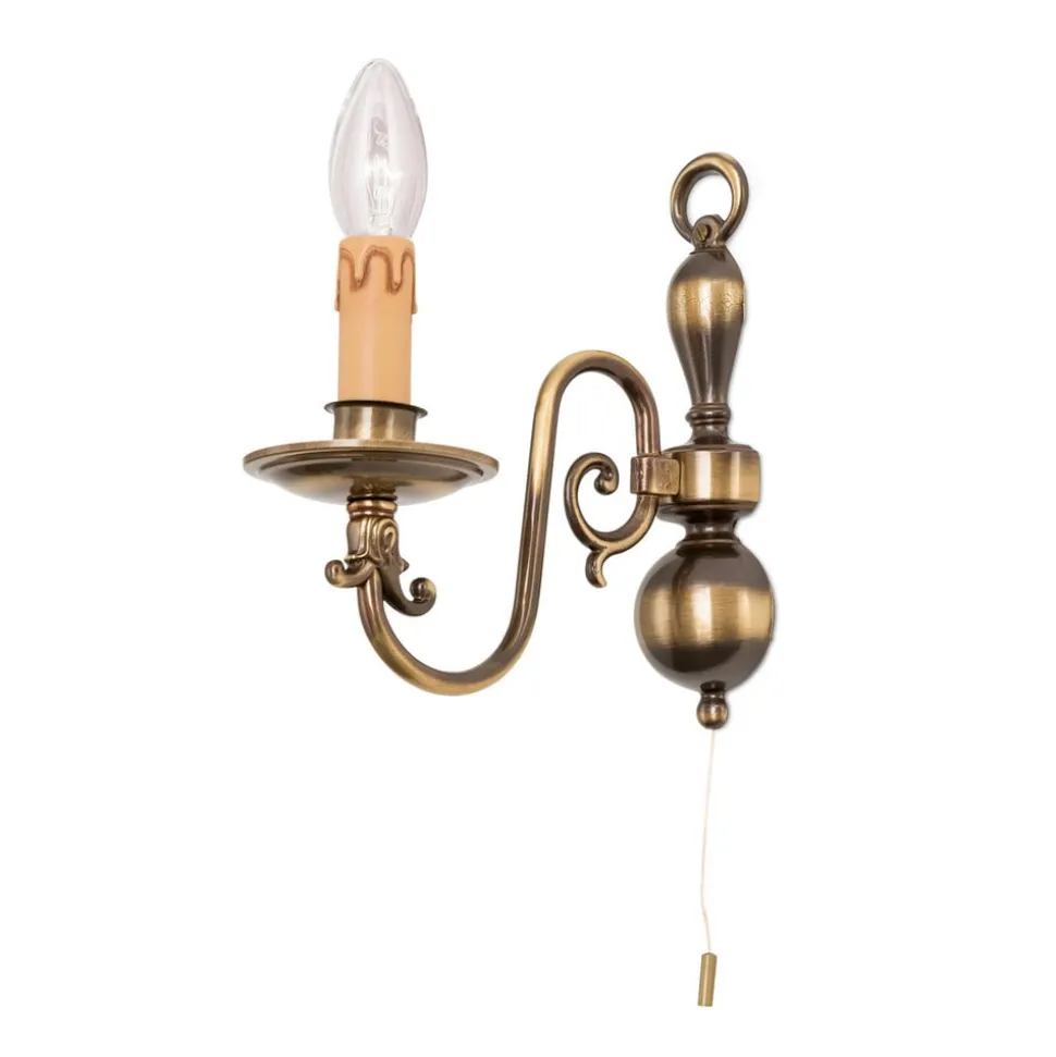 Imke væglampe, 1 lyskilde, mørkpatineret messing