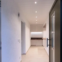 Indbygget loftlampe med LED Acrux, Ø 17 cm, sølvfarvet mat, CCT