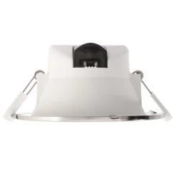 Indbygget loftlampe med LED Acrux, Ø 15 cm, sølvfarvet mat, CCT