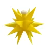 Indendørs LED-stjerne, 18 takker, Ø 12 cm, gul