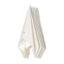 Isa papirstjerne til trætop, hvid med metalspiral