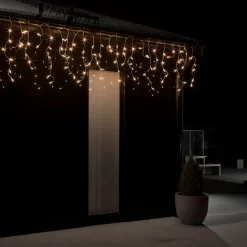 Isregn LED-lyskæde til udendørs brug, 96 lyskilder