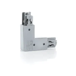 Ivela 90° hjørnejord udvendigt til LKM quadro, sølv