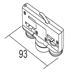 Ivela Adapter, 3-faset, 220-240 V, 10 kg, sort