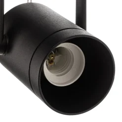 Ivela Drim 3-faset spot E27 justerbar sort