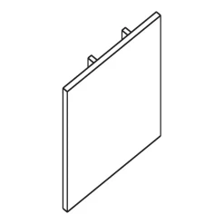 Ivela endekappe til LKM quadro, hvid