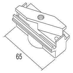 Ivela LKM adapter mekanisk, hvid, metal