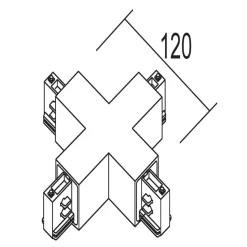 Ivela X-tilslutning, 3-fasesystem LKM, sort