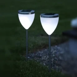 JANNIK dekorativ LED-solcellelampe, sæt m. 2 stk.