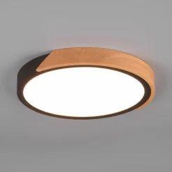 Jano LED-loftlampe, Ø 31,5 cm, 3.000 K, sort