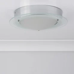 JUNA - loftlampe til badeværelses med glaskant