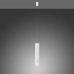 JUST LIGHT. LED-hængelampe med batteri, hvid, jern