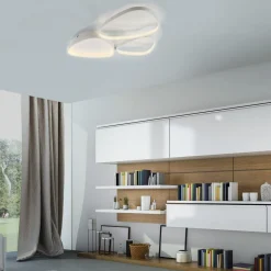 JUST LIGHT. Pebbles loftlampe, hvid, dæmpbar