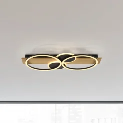 JUST LYS. Trooper loftlampe, jern, træ