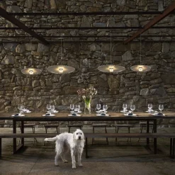 Karman Gonzaga LED-hængelampe, Ø 59 cm, hvid