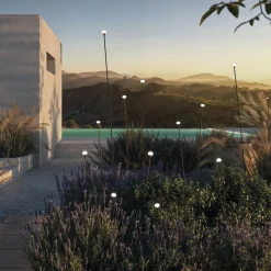 Karman LED-lampe med jordspyd MINUIT, højde 160 cm, sort, IP65