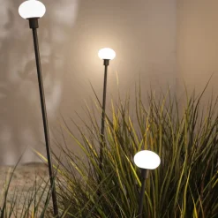 Karman LED-lampe med jordspyd MINUIT, højde 210 cm, sort, IP65