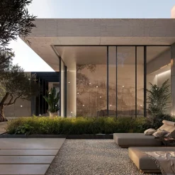 Karman LED-lampe med jordspyd MINUIT, højde 210 cm, sort, IP65