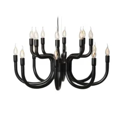 Karman lysekrone Snoob, sort Ø 73 cm aluminium 20-lys.