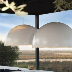 Karman Plancton - udendørs LED-hængelampe, Ø 45 cm