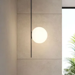 Karman udendørs loftlampe Atmosphere sort 133 cm plast