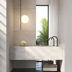 Karman udendørs loftlampe Atmosphere sort 133 cm plast