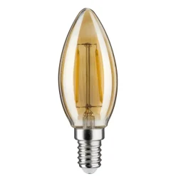 Kertepære E14 4,7W 2.500K guld, dæmpbar