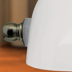 Klassisk bank bordlampe Zora med glasskærm