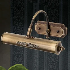 Klassisk gallerilampe Gustav i messing 30cm