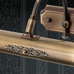 Klassisk gallerilampe Gustav i messing 30cm