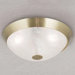 Klassisk loftslampe Jaya med glasskærm, 34 cm