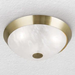 Klassisk loftslampe Jaya med glasskærm, 34 cm