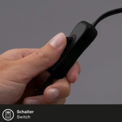 Klemmelampe Hygge Comfort light Retro, sort