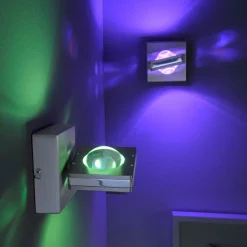 Kontrollerbar LED-væglampe Fisheye, fjernbetjening