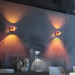 Kontrollerbar LED-væglampe Fisheye, fjernbetjening