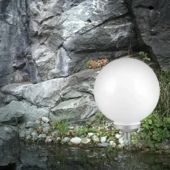 Kugleformet solcellelampe Celyn, 30 cm