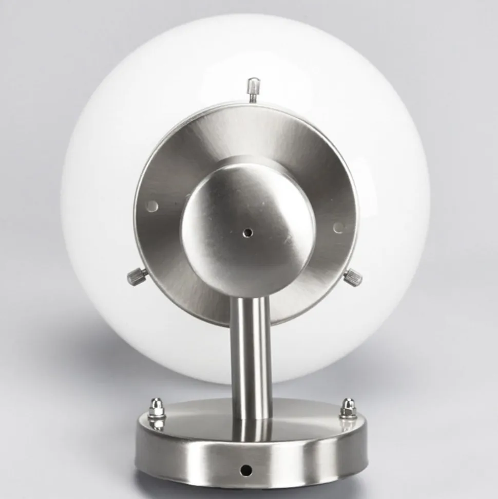 Kugleformet udendørs væglampe Samuel, stål