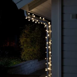Kuglelampekæde LED varm hvid 80-flg.
