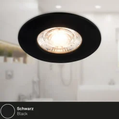 Kulana Mini indbygget spotlight LED IP44 3 st sort