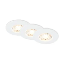 Kulana Mini indbygget spot LED IP44 3 stk hvid