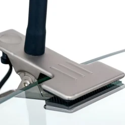 Kurt LED-klemmelampe, mat nikkel