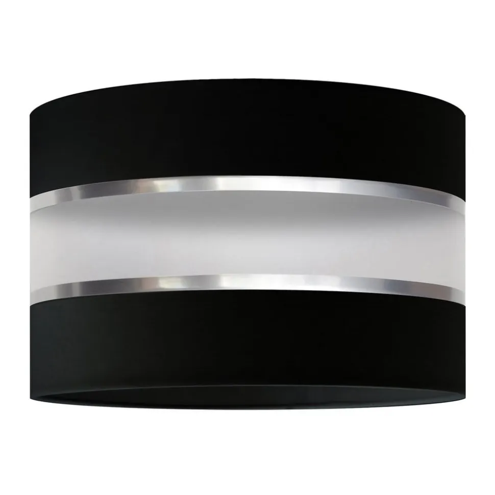 Lampeskærm Helen E27 Ø35/Højde20cm sort/sølv