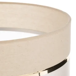 Lampeskærm Helen E27 Ø35/Højde20cm ecru/guld